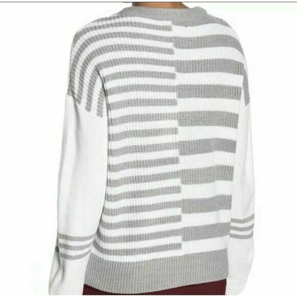 Catherine Malandrino Womens Size Medium Color Block Striped Pullover Sweater - Picture 2 of 8